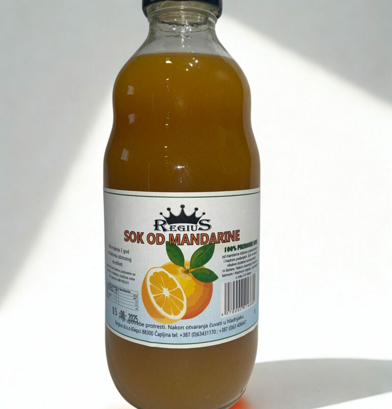 Sok od 100% mandarine Regius 1 l