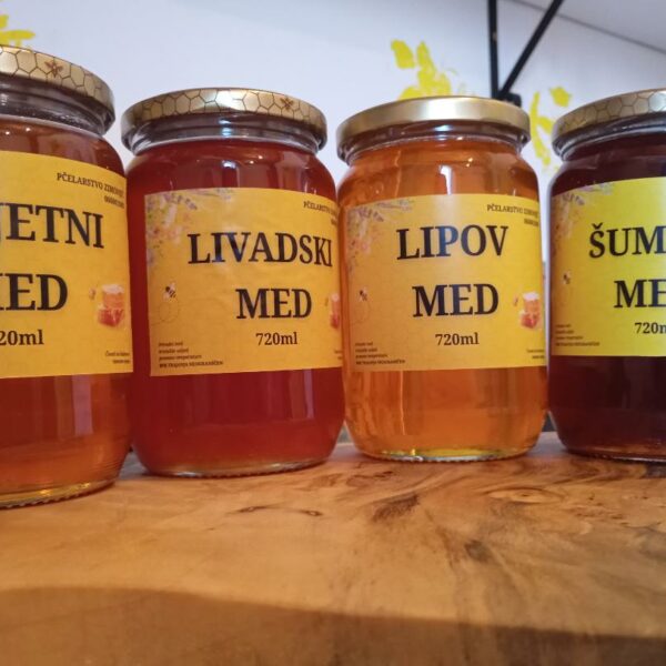 Širok izbor meda – cvijetni, livadski, šumski i lipov