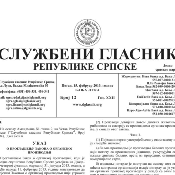 Pravni i zakonski akti - Republika Srpska